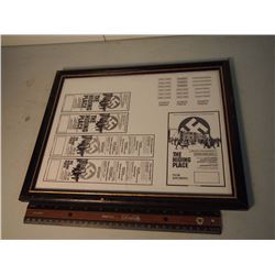 The Hiding Place (Nazi Themed) Vintage 8” x 10” Ad Slick Framed, Produced For Motion Picture Based O