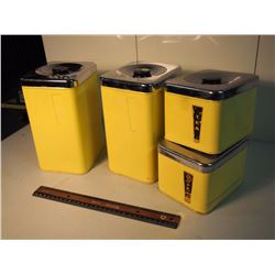 The Queen Line By A. R. Lite, 4 Piece Kitchen Canister Set