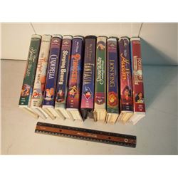Lot of 10 Disney VHS Movies