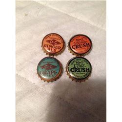 Crush Caps (Ginger Ale) Line, Grape, Orange, Ward’s (1916)