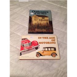 Lot Of Books (2) (In The Age Of Motoring, 84 Pages & Outhouses Of The West, 67 Pages)
