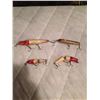 Image 1 : Wooden Fish Hooks (4) (Glass Eyes)
