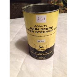 John Deere Oil Tin (Power Steering