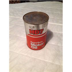 Coop Motor Oil Tin, Full
