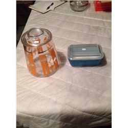 Pyrex Dish With Lid & Cookie Jar