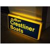 Image 1 : AMF Crestliner Boats Hanging Lit Sign