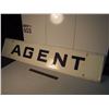 Image 1 : Agent Tin Sign, SS 48”x10”