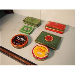 Lot Of Tobacco Tins (Lucky Strike, Craven, Greys)
