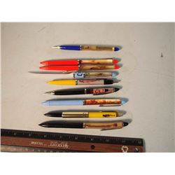 Lot Of 9 Floating Pens