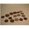 Image 1 : Lot Of Antique Coins (Large Coin (3), Small Pennies (6), Nickels (7))