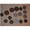Image 3 : Lot Of Antique Coins (Large Coin (3), Small Pennies (6), Nickels (7))
