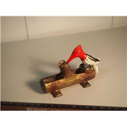 Cast Iron Woodpecker Toothpick Grabber