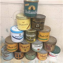 Lot Of Tobacco Tins (15)