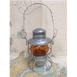 Canadian National Railway Signal Lantern (Orange Lens)