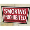 Image 1 : “SMOKING PROHIBITED” Enamel Sign, 15”x10”, NOS For Wooden Grain Elevator, 1950s Affiliated Inspectio