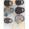 Image 2 : Lot Of Antique And vintage locks (8) including 2 railway locks CNR and one with key