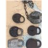 Image 3 : Lot Of Antique And vintage locks (8) including 2 railway locks CNR and one with key