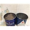 Image 3 : Lot Of Five Pound William Penn North Star Oil Grease cans (2)