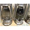 Image 4 : Lot Of Meva Tin Barn Lanterns (4)(Czechoslovakia)