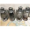Image 6 : Lot Of Meva Tin Barn Lanterns (4)(Czechoslovakia)