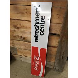 Vintage 1980s Coca-Cola Sign 48” x 10"