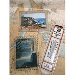 Vintage Lot of Canora Saskatchewan Advertising Pieces Thermometer Etc.