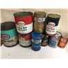 Image 1 : Lot All Different Esso Oil and Grease Cans (9)