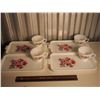 Image 1 : Matching Snack Set, Milk Glass