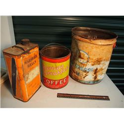 Lot OF Containers (Esso, American Breakfast, Marshall Wells)