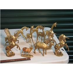 Lot Of Horse, Unicorn, Girafe, Statues, Brassey