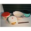 Image 1 : Cake Tins (3) With Porcelain Basin