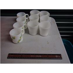 Lot of Milkglass Cups