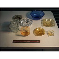 Misc Glassware (Bowls, One Pyrex, Butter Dish, Etc;)