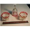 Image 1 : Glass Bell with Candlestick Holders