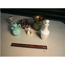 Lot Of Misc (Glassware, Decorative Figure, Etc;)