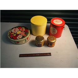 Lot of Tins (Nash’s Jubilee Coffee, Ferry’s Seeds, Etc;)