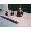 Image 2 : Set of Decorative Metal Jars (3)