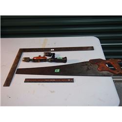 Square / Hand Saw / Drill