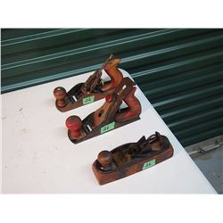 Planes (3) (Shelton No #9, Este No #3, Wooden Planers)
