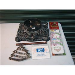 Metal Christmas Tree Stand / Cross Stitch Designs