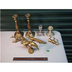 Candle Stick Holders W/ Ornaments