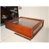 Image 2 : Wood And Glass Display Case, 24”x20”x5 1/2”