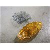 Image 1 : Lot of Carnival Glass Pieces (Clear, Yellow)