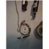 Image 3 : Lot of Small Misc (Two pocket watches, Bottle Shaped Bottle  Opener, Semi Truck Folding Knife, Tie T