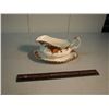 Image 1 : Matching Decorative Gravy Dish and Plate Set