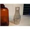 Image 5 : Brown Glass Javex jug, Ginger Beer bottle, Lamp Globe
