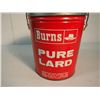 Image 2 : Burns Pure Lard Pail, 5lb