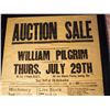 Image 2 : Vintage 1965 Auction Sale Poster, Framed, (19”x27”)