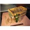 Image 1 : Soda Glass Bottles (35) W/ Wood Crate