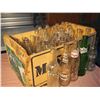 Image 3 : Soda Glass Bottles (35) W/ Wood Crate